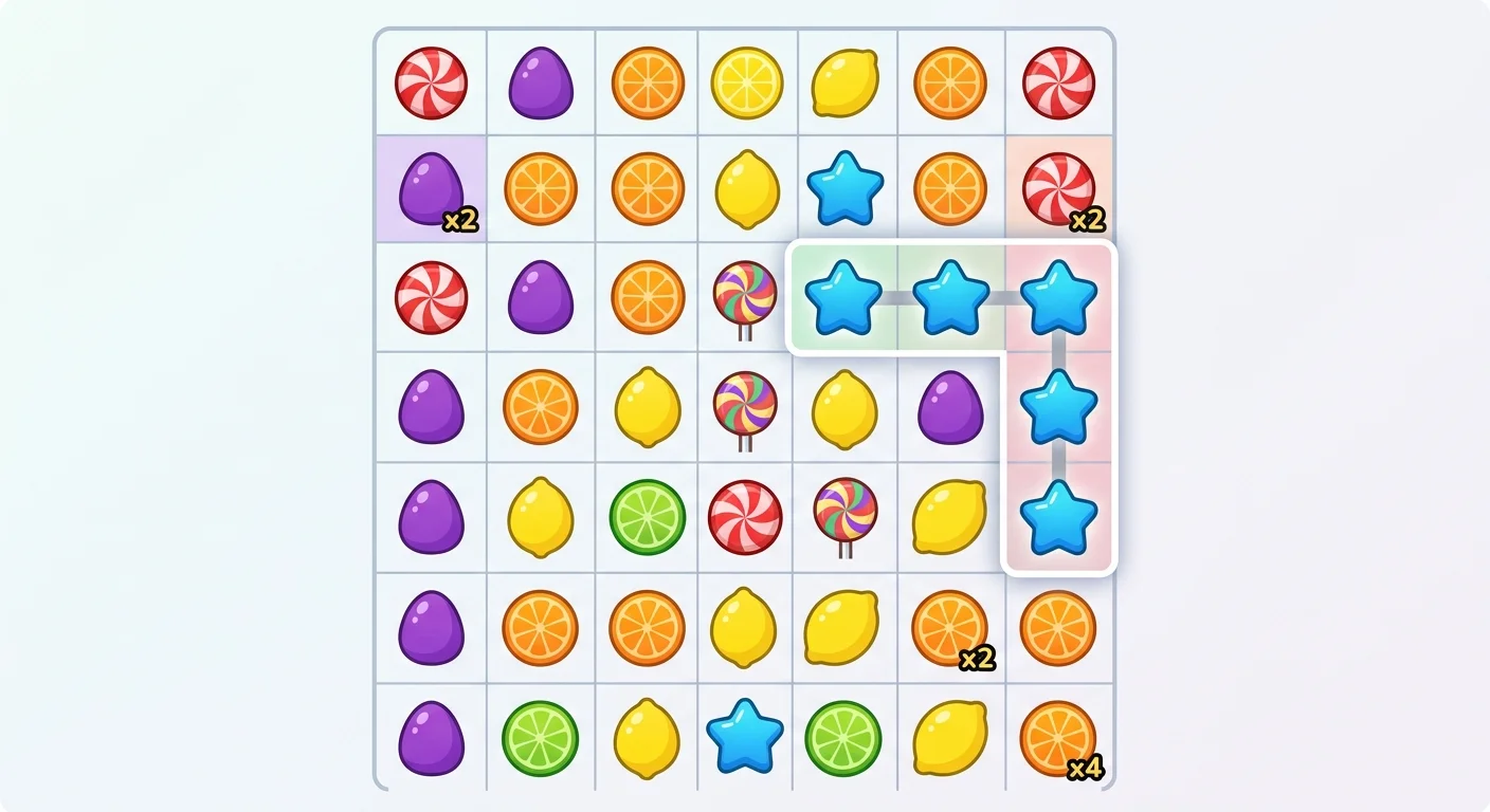 Slot de dulces: colores fuertes, clusters y premios explosivos mid image